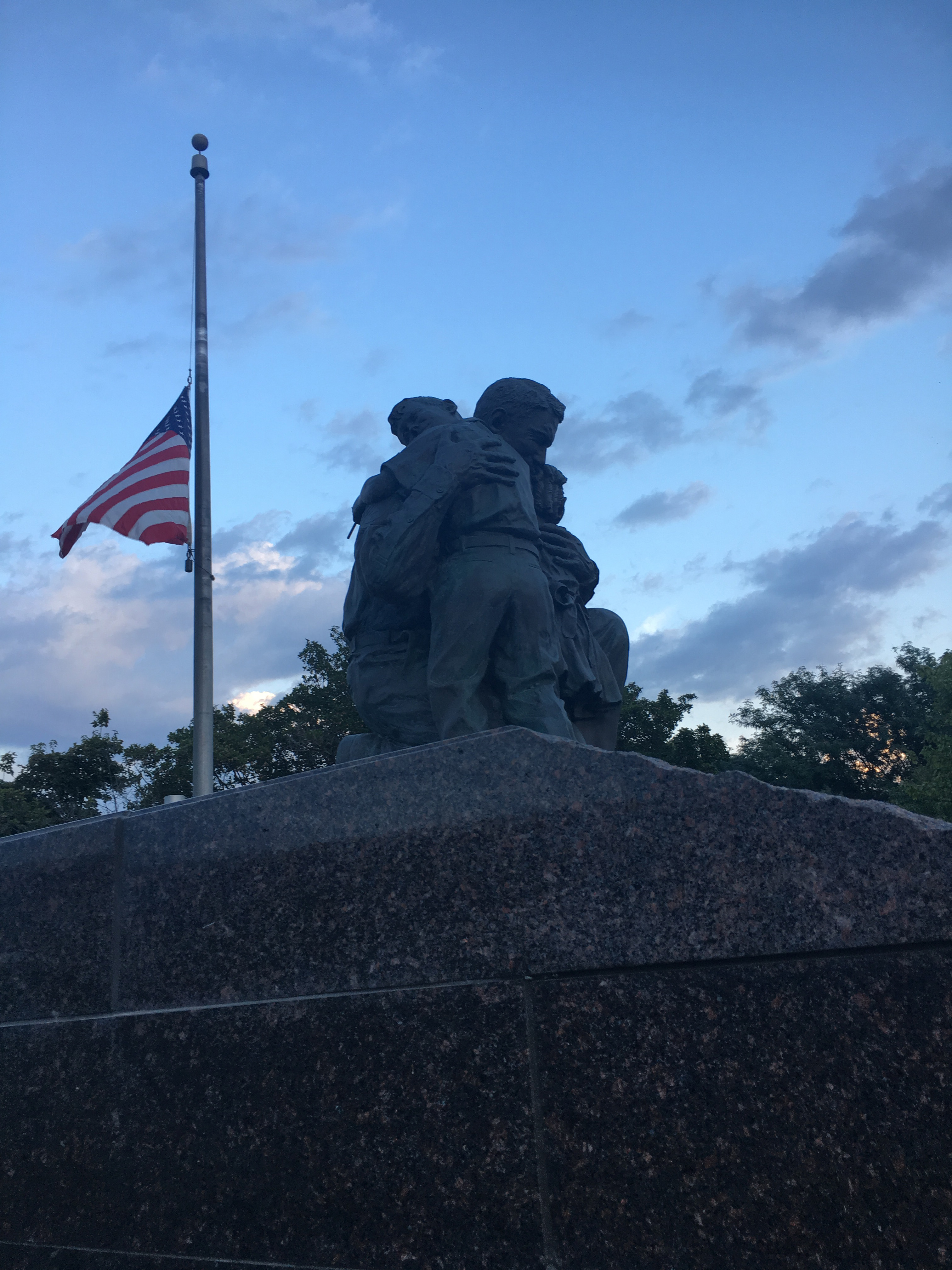 Returning Soldier with Kids